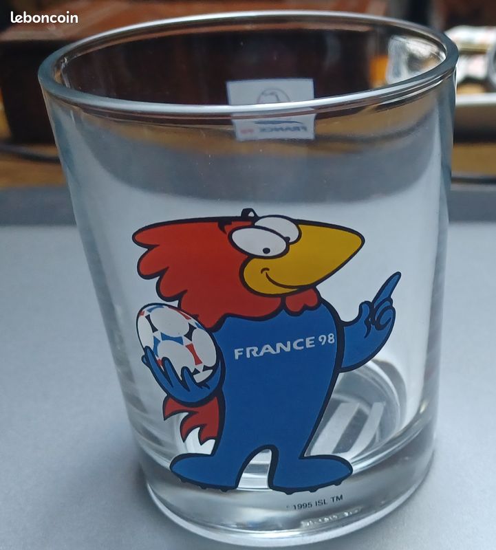 Lot De 3 Verres à Whisky - Coupe Du Monde France 1998 - World Cup 98 Footix - NEUF