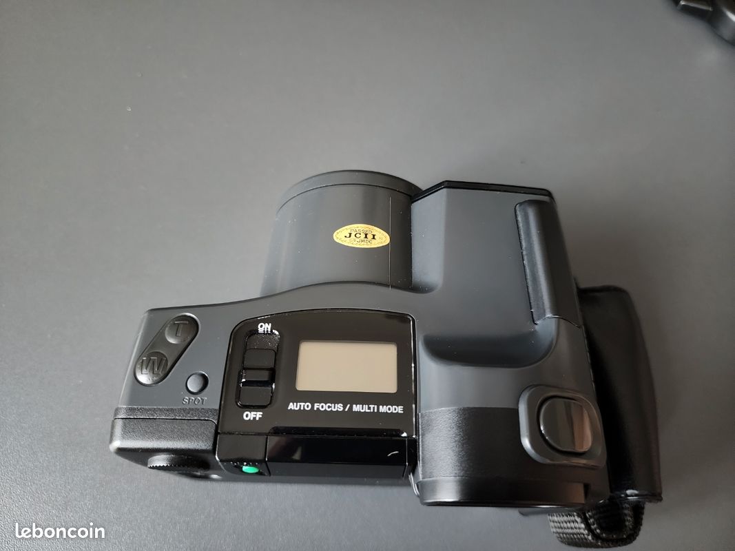 Appareil Photo Argentique Olympus AZ-300 Superzoom - Années 80 - 35mm Avec Zoom Et Flash - Occasion Fonctionnel