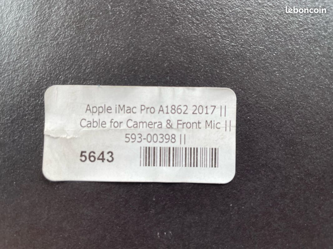 Nappe caméra et micro iMac Pro A1862 (image 5)