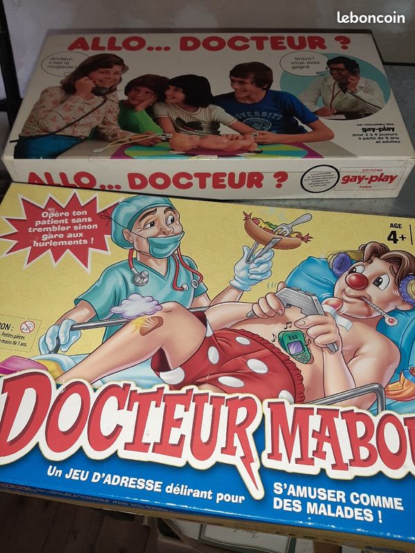 Jeux société : "allo docteur", "docteur maboul" (image 1)