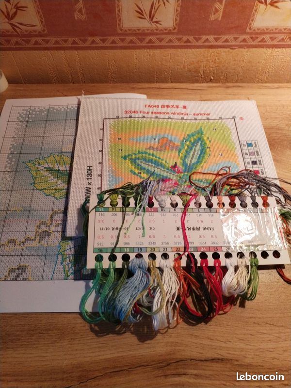Kit broderie point de croix - L'automne est arrivé - Oven