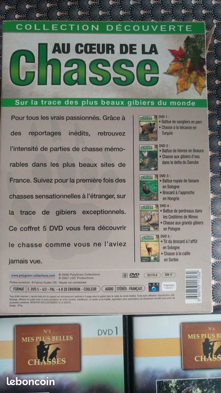 DVD coffret " au coeur de la chasse " (image 3)