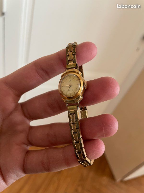 Montre Bracelet Vintage Lip Souveraine - Mécanique Manuelle - Occasion Fonctionne - Réf P1204