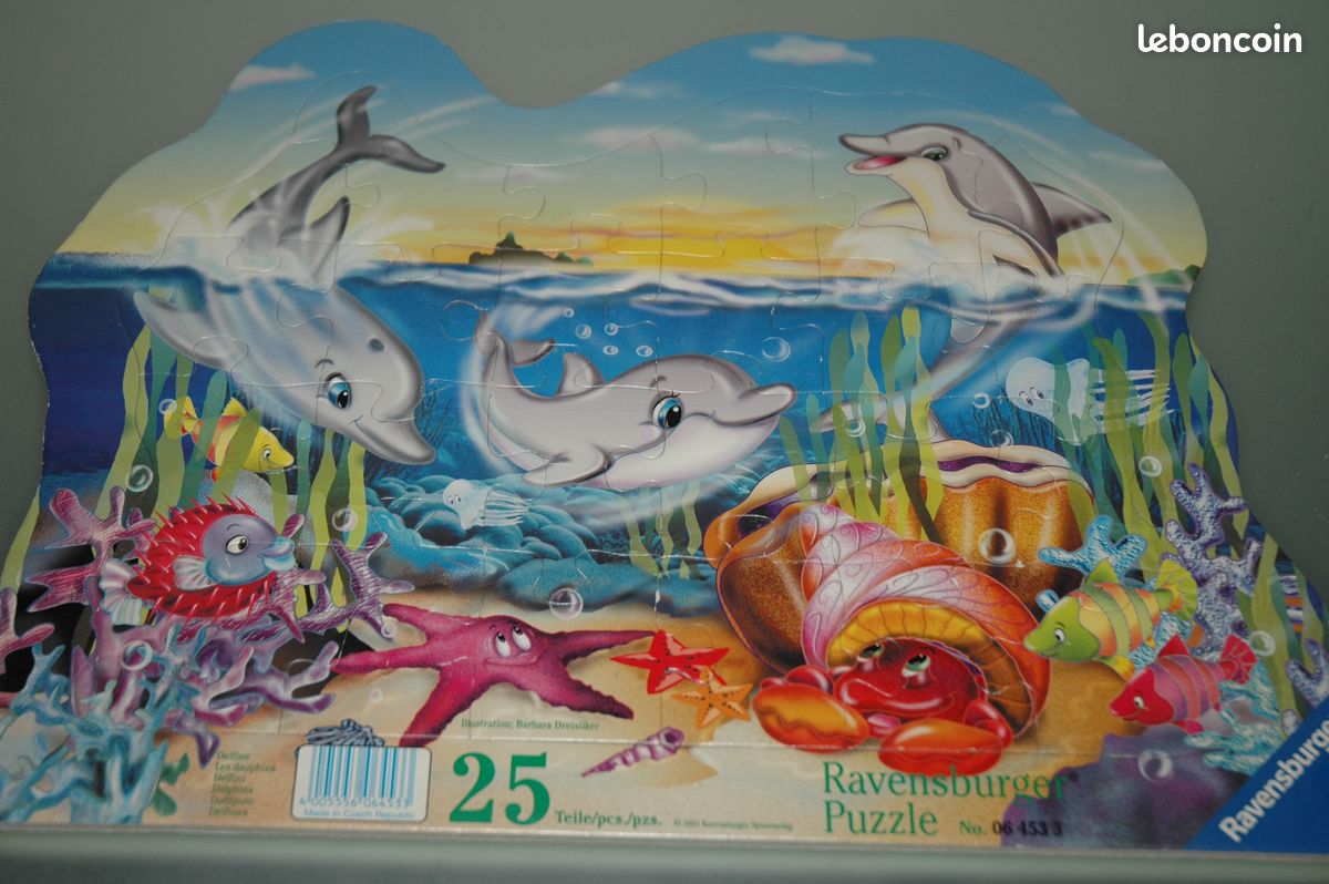 Puzzle Dauphins Ravensburger 25 pièces (image 1)