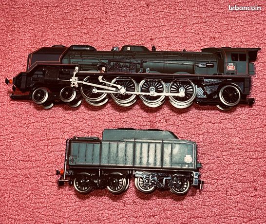 Locomotive à Vapeur Jouef 8241 Avec Tender – Train Miniature HO, D'origine