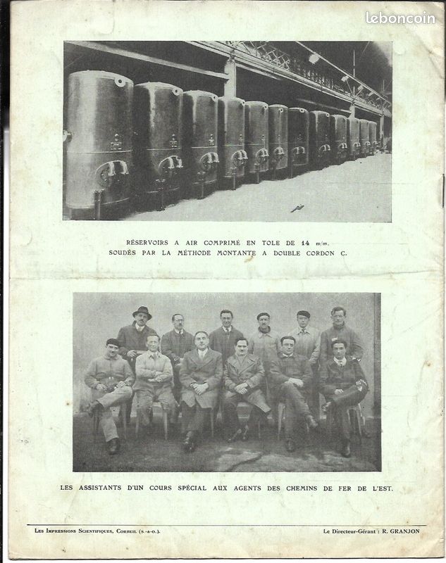 Soudure et oxycoupage Office Central Soudure Autogène - livre revue 1935-36 technique fabrication collection livre productique (image 9)