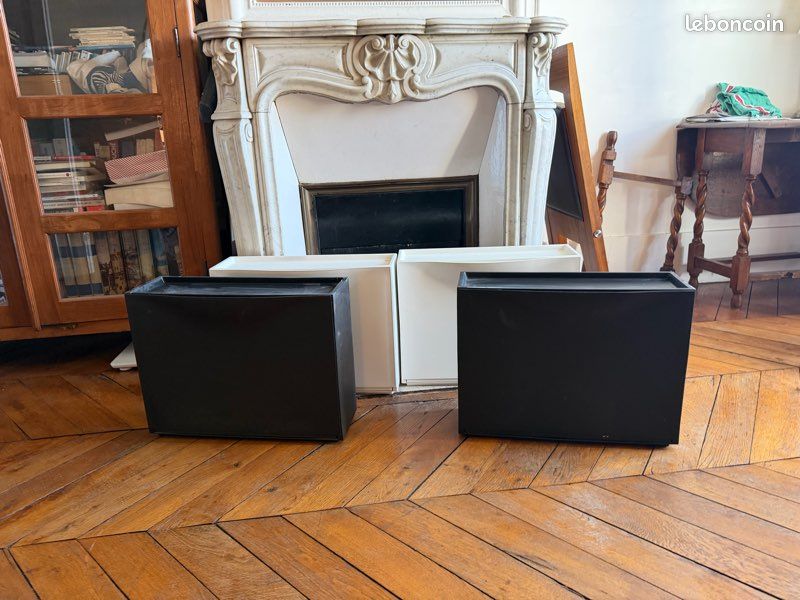 2 boîtes NOIRES IKEA Armoire à chaussures & rangement (image 2)
