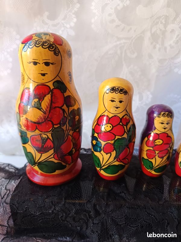 Magnifique Jeu de Poupées Russes Traditionnelles (Matriochka
