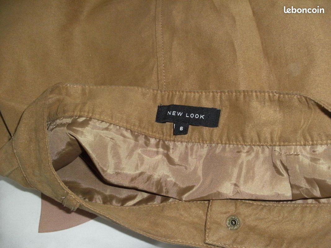 Jupe aspec daim marque new look t 34 (image 3)