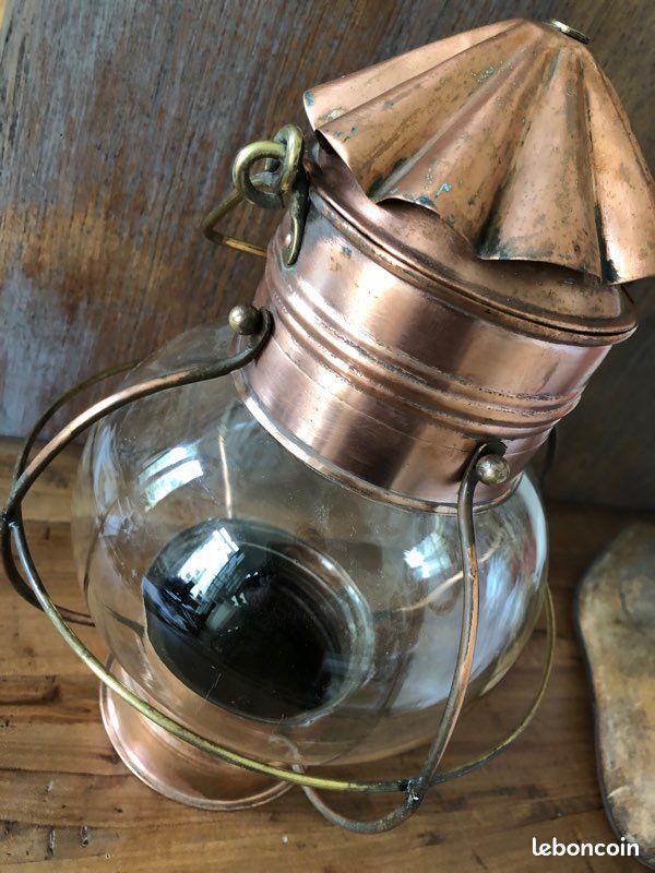 Lampe ancienne d’inspiration marine (image 9)