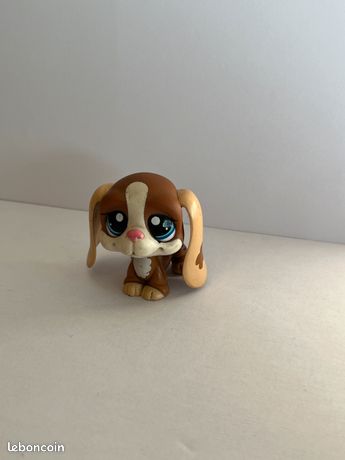 Figurine Littlest Pet Shop LPS Chien Basset Hound #1655 Hasbro - Occasion