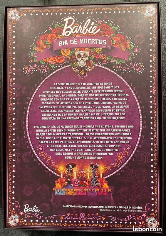Barbie Dia De Los Muertos 2021 - Édition Collector Mattel - NEUVE Sous Blister Avec Shipper