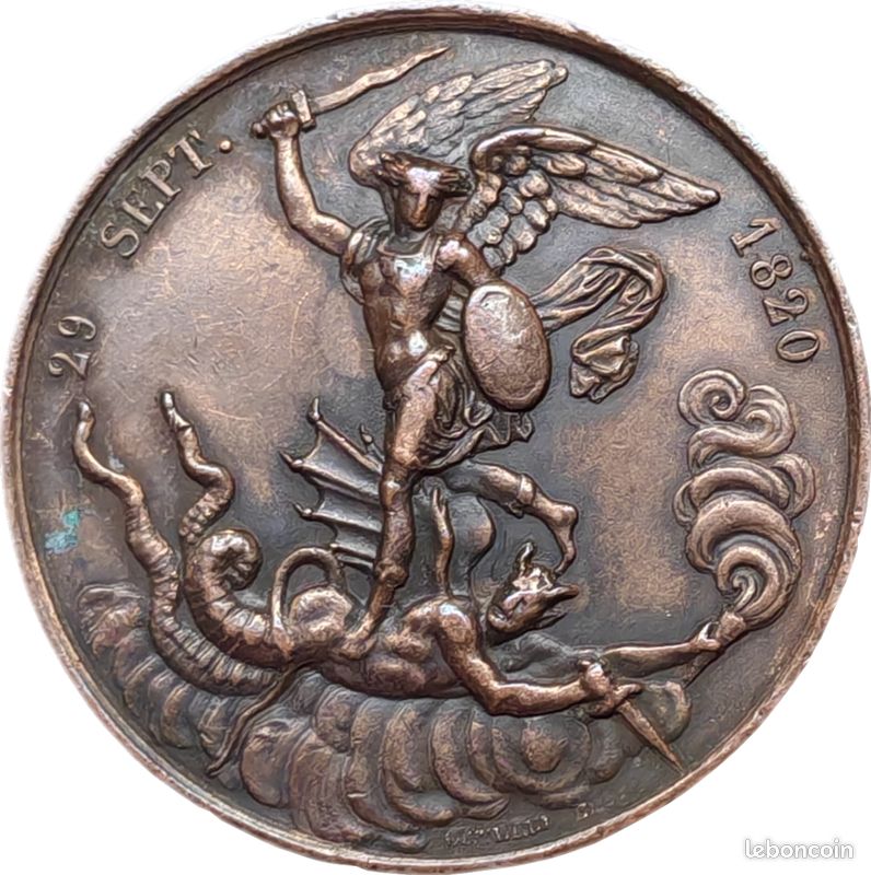 Médaille Naissance du roi Henri V 1820 (image 1)