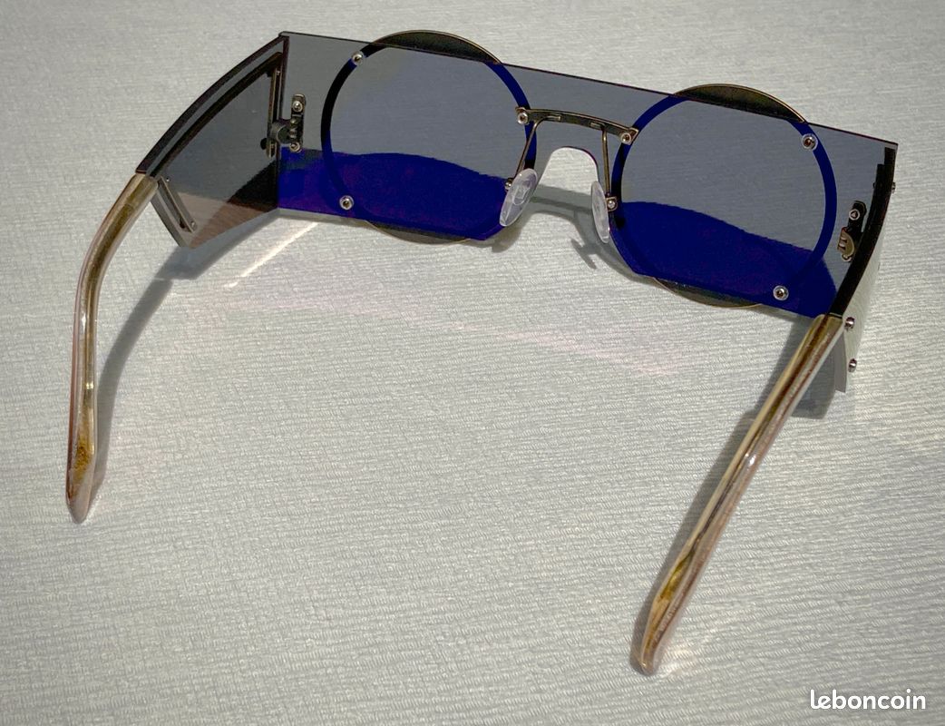 Yohji Yamamoto YY7020 Gold Flake – Lunettes de soleil unisexe – Édition limitée SS19 (2019) – Neuf complet avec certificats et accessoires (image 8)