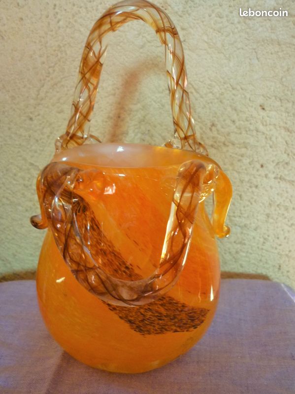 Petit sac à main verre soufflé Murano - ETAT NEUF (image 2)