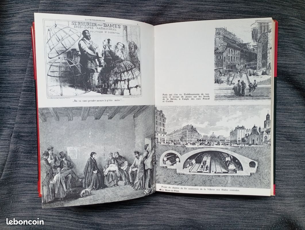 Livre "LE PARIS COMMUNARD", de Maurice Choury, Librairie Académique Perrin, Relié, 1970, illustrations en noir et blanc, contre-plats illustrés en couleur, très bon état (image 11)