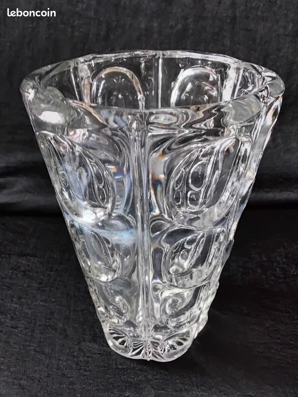 Maastricht Holand vase cristal optique années 1970 (image 3)
