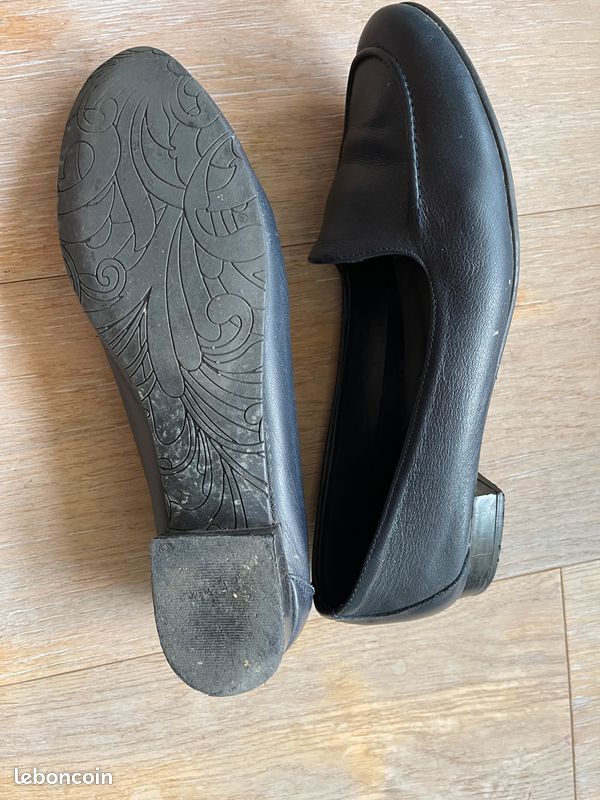Mocassin cuir marine 39 (image 2)