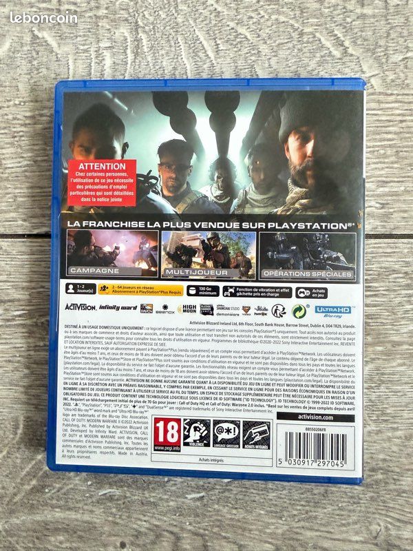 Jeux Ps5 Call Of Duty Moderne Warefare II (image 3)