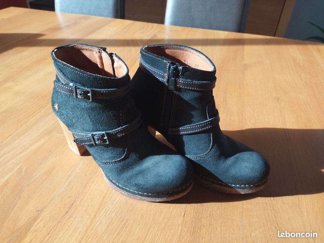 Chaussures The Art Compagny marron talon 9 cm (image 10)