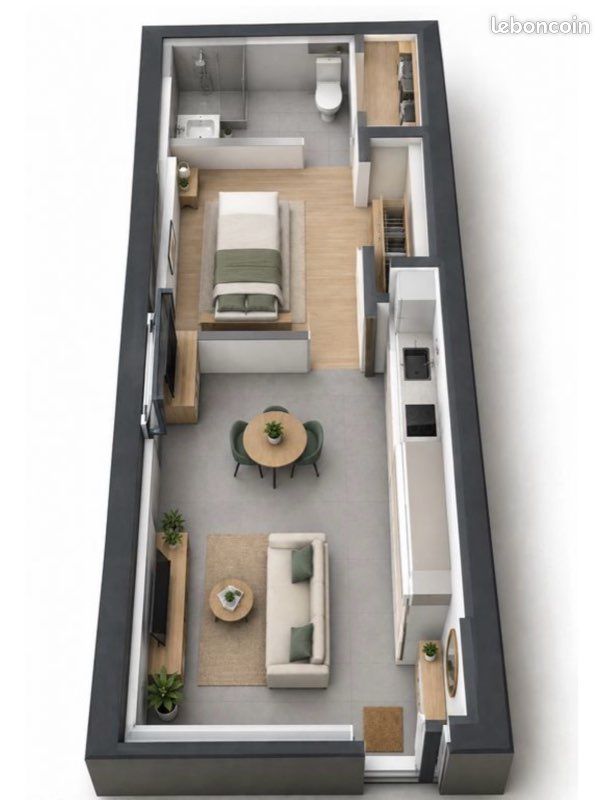 Appartement 2 pièces 26 m² · à Bourg-en-Bresse · 26 m² · 495 €/mois