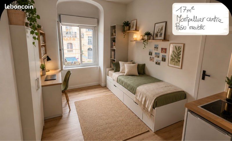 Appartement 1 pièce 17 m² · à Montpellier · 17,3 m² · 600 €/mois