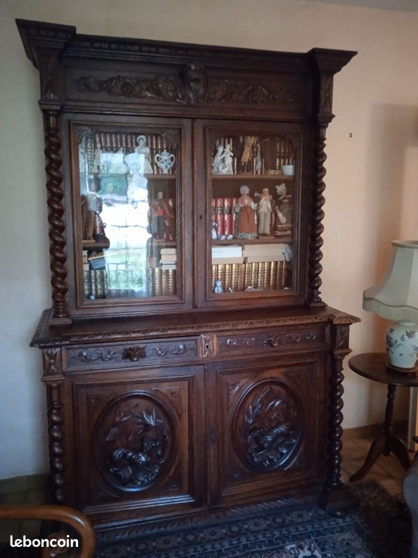 Chambrée chêne + buffet Henri 2 (image 1)