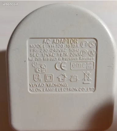 Adaptateur Secteur Philips AY3170/00 - 4,5V 300mA - Noir (occasion Fonctionnel)
