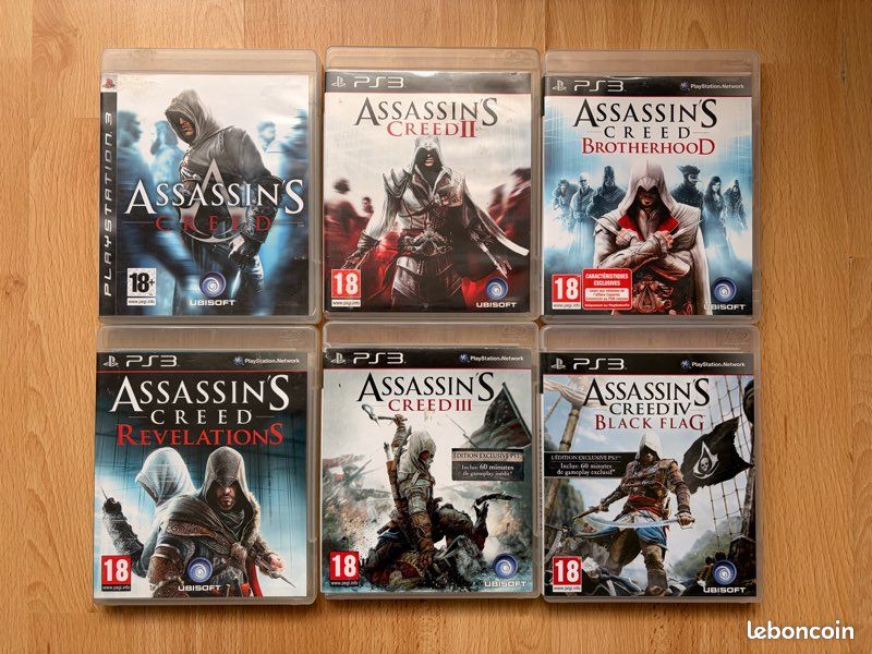 Lot De Jeux Assassin's Creed PS3 - Sony PlayStation 3 - Édition Complète PAL