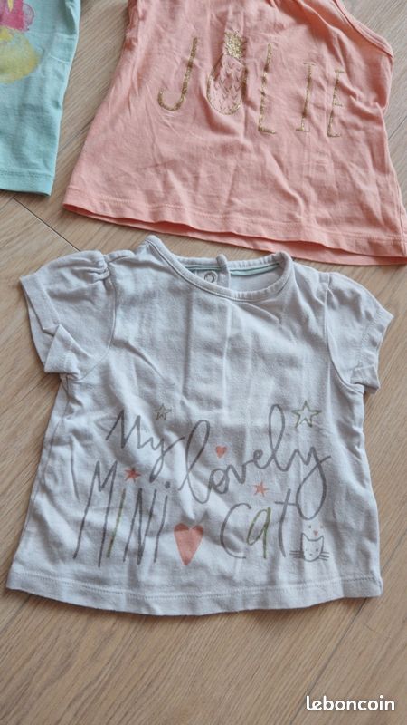 2 t-shirts 1 debardeur 6mois (image 4)