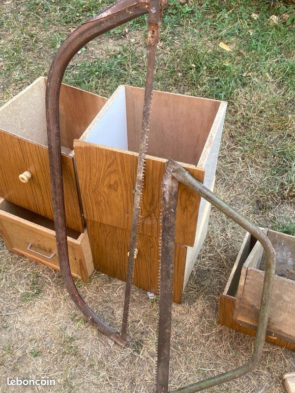 Lot de 2 scies à bûche anciennes (image 1)