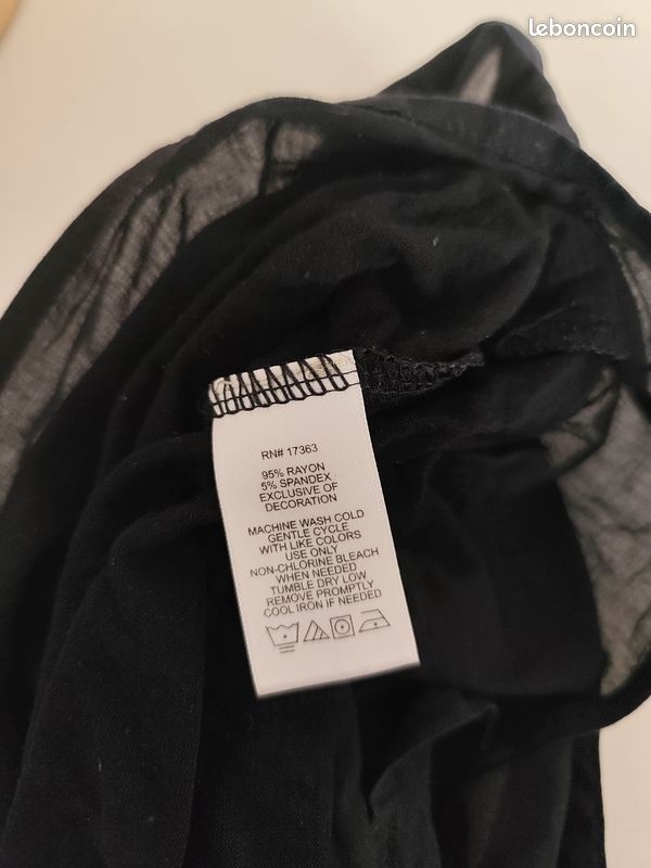 Robe mi-longue noire Anne Klein (image 11)