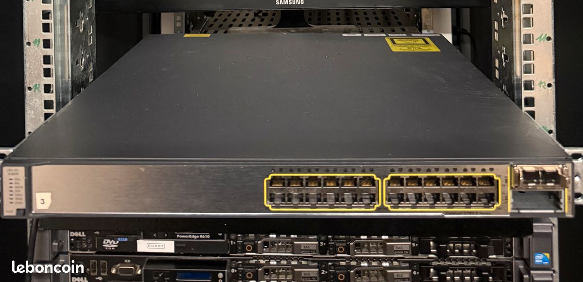 Cisco Catalyst 3750E-24TD Commutateur Gigabit avec 24 ports