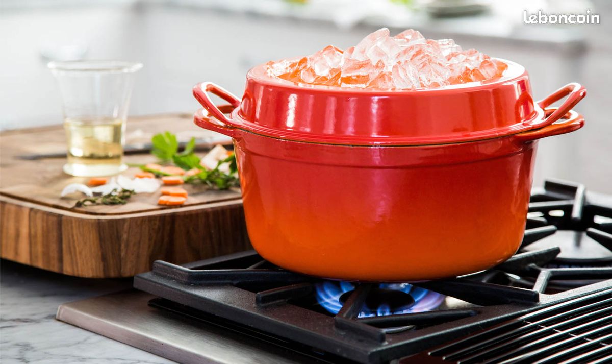 Anticipez les bons ragoûts d'hiver Valeur neuf: 500 - Cocotte "Doufeu" Fonte -Spécial mijotage- 31 cm Le Creuset (image 1)
