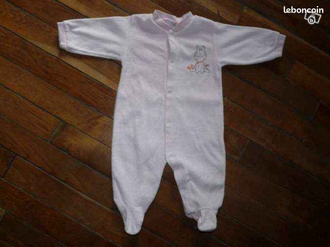 Pyjama rose "Baby Wappy" 3 mois (image 1)