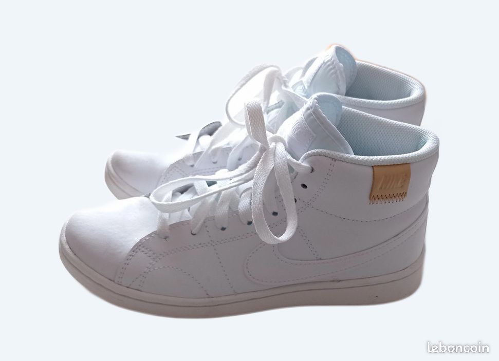 Nike Montante Nike Grise Et Blanche Femme Basket Montante Femme