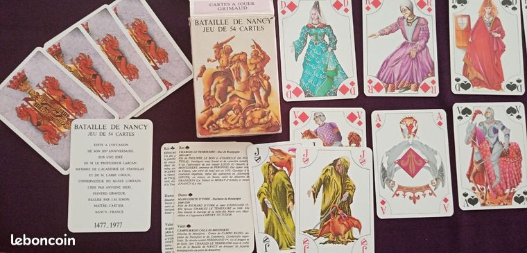 Jeu de 54 cartes Bataille de Nancy - Edité à l'occasion du 500e anniversaire