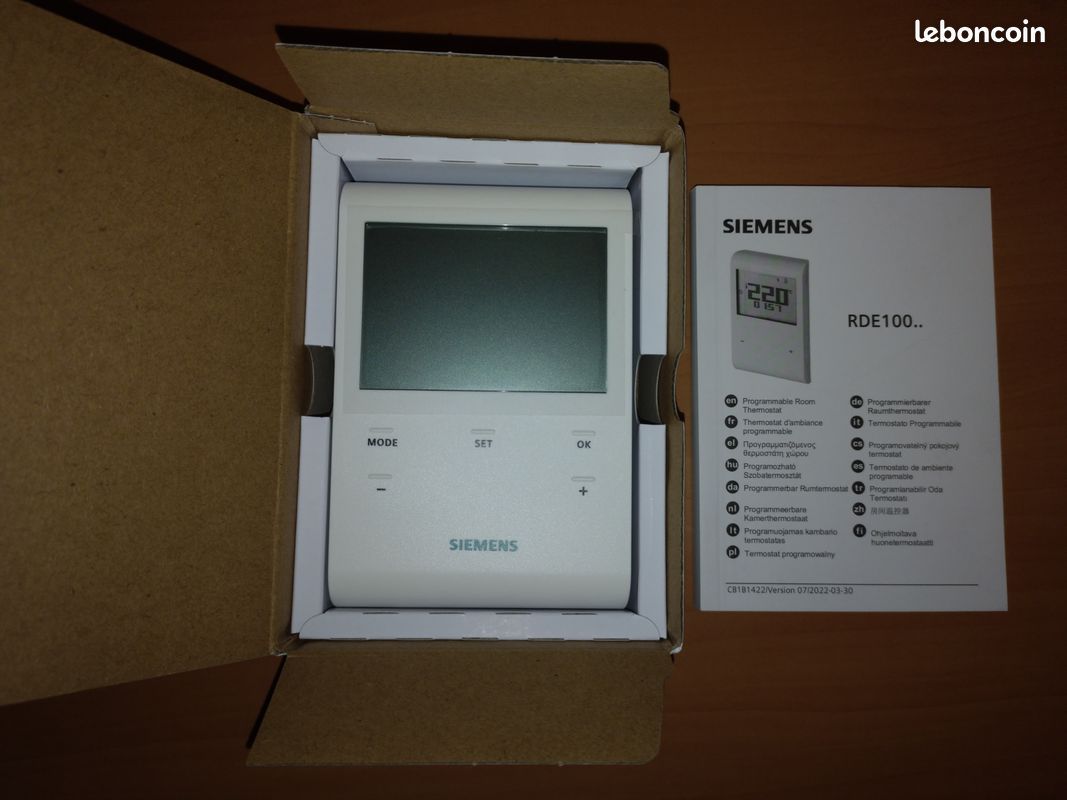 Thermostat Termostato Siemens Rde100 Termostato Calefaccion