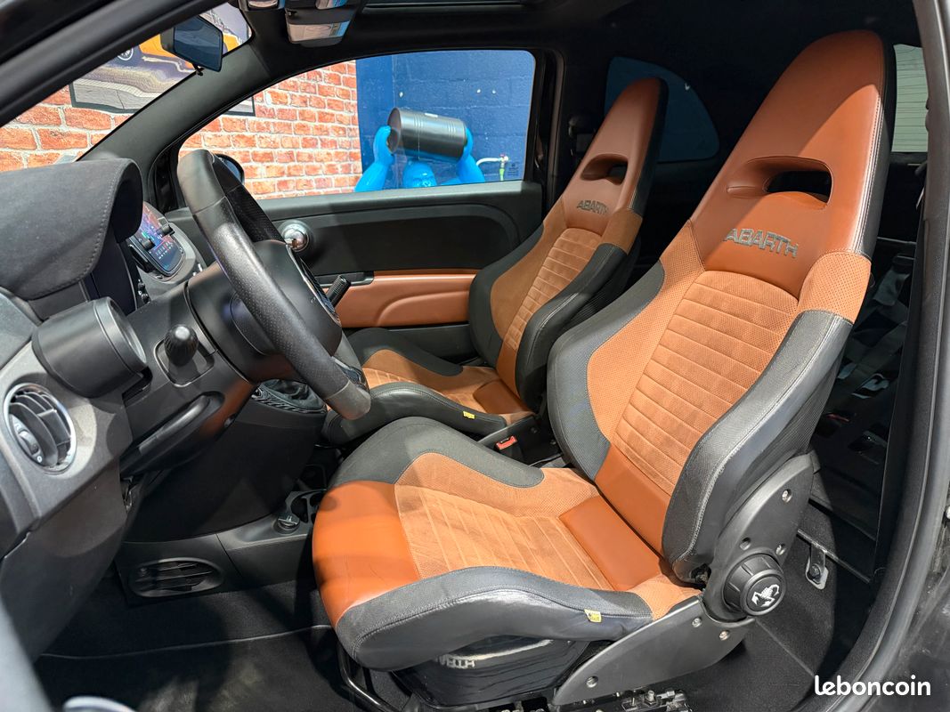 Fiat abarth 1.4 180 595 competizione 70th anniversaire suivi complet - sieges carbone - carplay - toit ouvrant (image 4)