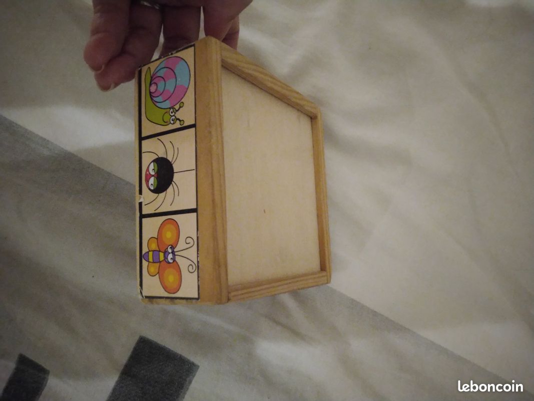 Boîte avec 6 puzzle en bois 4 pièces animaux (image 3)