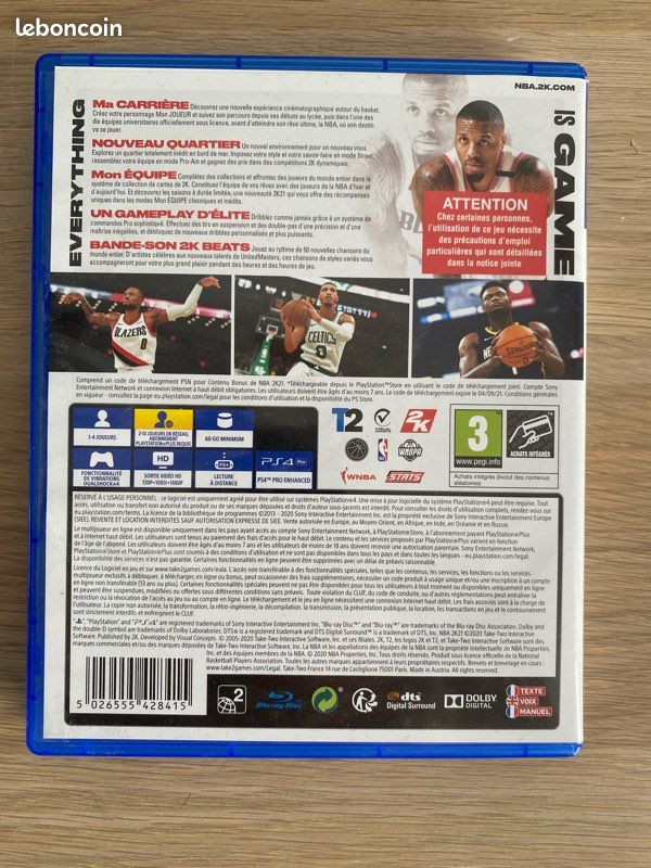 NBA 2K21 neuf jamais utiliser (image 2)