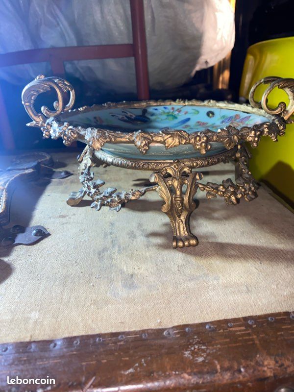 Coupe décorative de style Napoléon III / japonisant, probablement fin XIXe siècle ou tout début XXe (image 8)