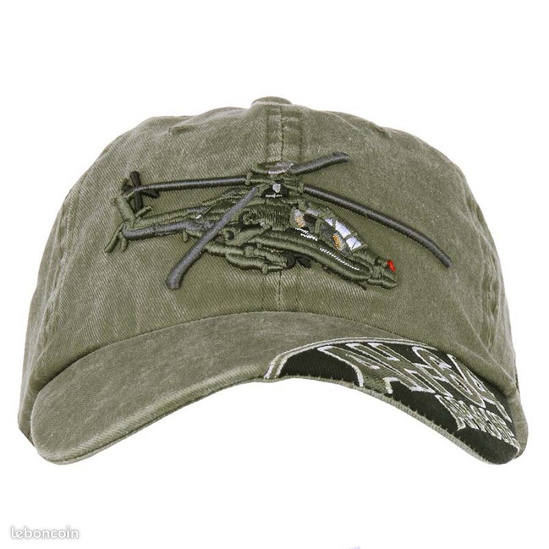 Casquette de Baseball : AH-64 Apache , délavée (image 2)