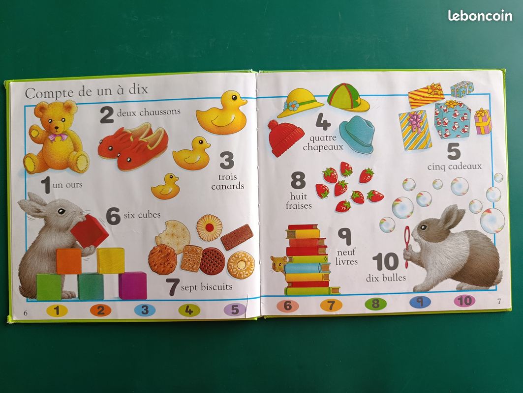Les petits lapins jouent avec les chiffres (image 3)