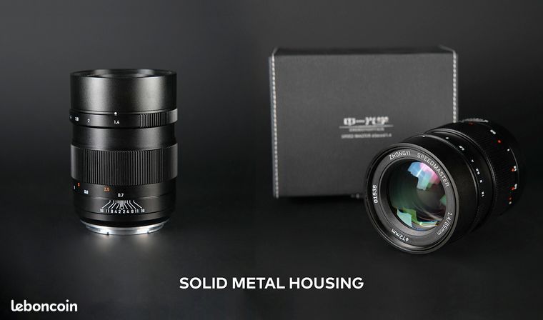 Objectif manuel Zhongyi Mitakon 42.5mm f/1.2 Speedmaster pour