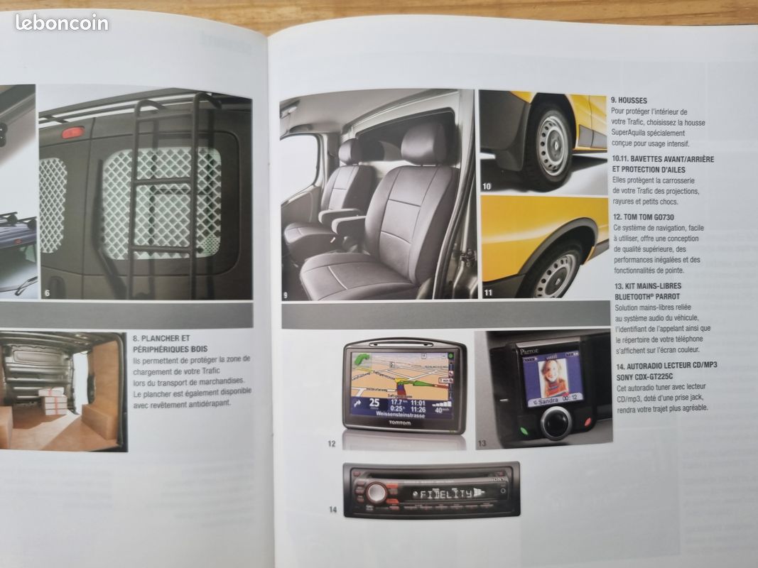 Catalogue publicitaire original d'époque CONCESSIONNAIRE RENAULT TRAFIC juin 2009 (image 8)