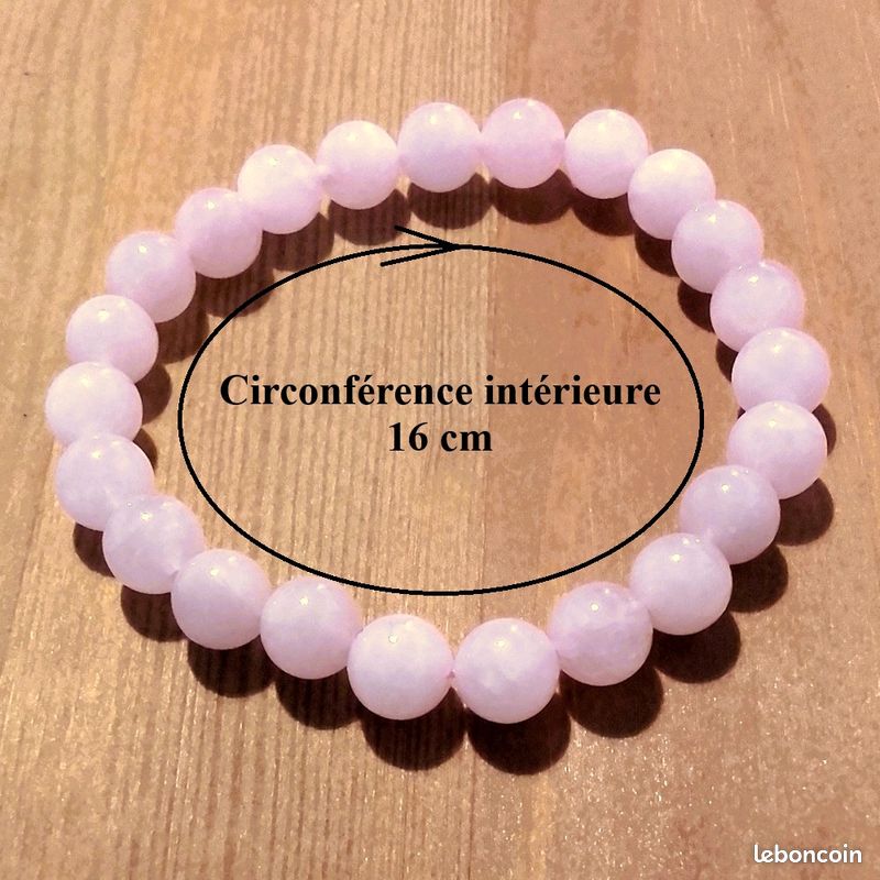 Bracelet Perles Quartz Rose 8 Mm - Neuf Avec étiquettes - Bijou Chakra Ou Amitié