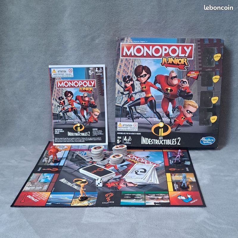 Jeu de Plateau Monopoly Junior Les Indestructibles 2 Hasbro Gaming (image 1)