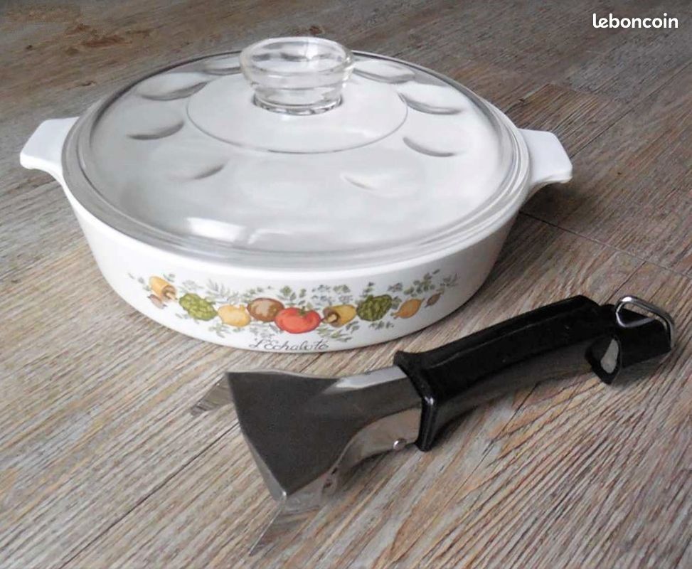 Vintage Plat / sauteuse Pyroflam avec couvercle (image 1)