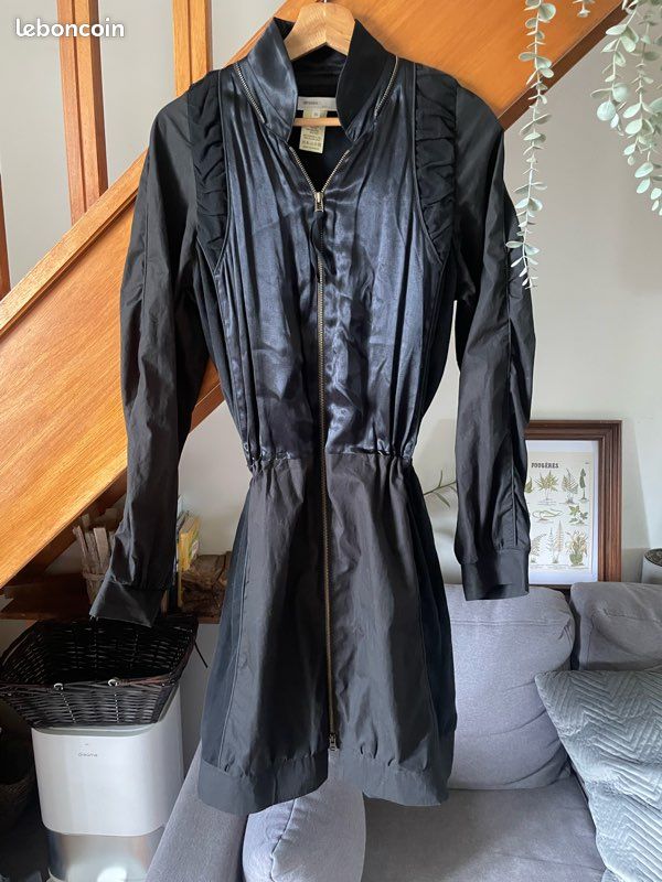 Robe manteau Vanessa Bruno noire – taille 36/38 – pièce archive hybride chic (image 2)